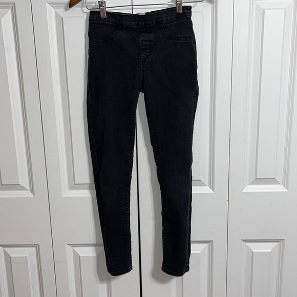 Levi’s Pull On Dark Rinse Black‎ Denim Leggings size 12 - Picture 1 of 7